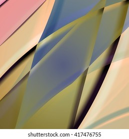 Abstract background created using colorful overlaid stripes. Vector illustration, can be used for presentations, graphic designs brochures, web design.