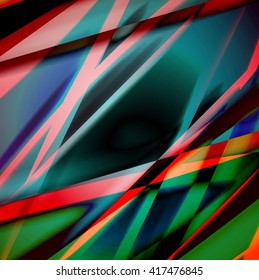 Abstract background created using colorful overlaid stripes. Vector illustration, can be used for presentations, graphic designs brochures, web design.