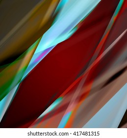 Abstract background created using colorful overlaid stripes. Vector illustration, can be used for presentations, graphic designs brochures, web design.