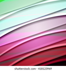 Abstract background created using colorful overlaid stripes. Vector illustration, can be used for presentations, graphic designs brochures, web design.