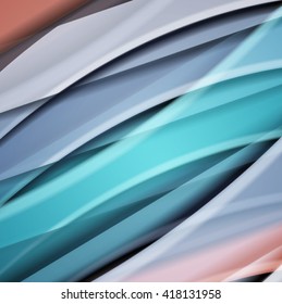 Abstract background created using colorful overlaid stripes. Vector illustration, can be used for presentations, graphic designs brochures, web design.