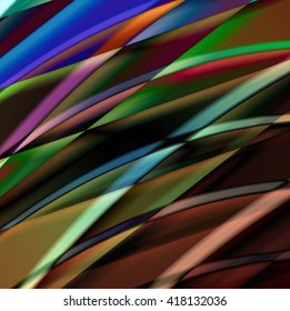 Abstract background created using colorful overlaid stripes. Vector illustration, can be used for presentations, graphic designs brochures, web design.