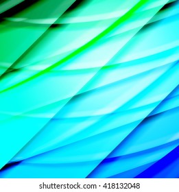 Abstract background created using colorful overlaid stripes. Vector illustration, can be used for presentations, graphic designs brochures, web design.