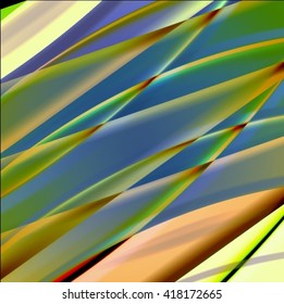 Abstract background created using colorful overlaid stripes. Vector illustration, can be used for presentations, graphic designs brochures, web design.