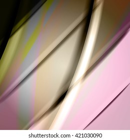 Abstract background created using colorful overlaid stripes. Vector illustration, can be used for presentations, graphic designs brochures, web design.