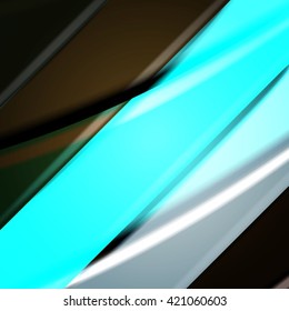 Abstract background created using colorful overlaid stripes. Vector illustration, can be used for presentations, graphic designs brochures, web design.
