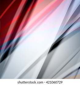 Abstract background created using colorful overlaid stripes. Vector illustration, can be used for presentations, graphic designs brochures, web design.