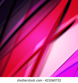 Abstract background created using colorful overlaid stripes. Vector illustration, can be used for presentations, graphic designs brochures, web design.