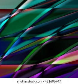 Abstract background created using colorful overlaid stripes. Vector illustration, can be used for presentations, graphic designs brochures, web design.