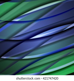 Abstract background created using colorful overlaid stripes. Vector illustration, can be used for presentations, graphic designs brochures, web design.