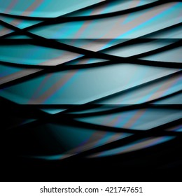 Abstract background created using colorful overlaid stripes. Vector illustration, can be used for presentations, graphic designs brochures, web design.