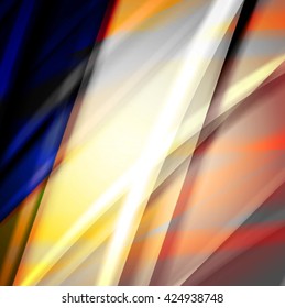 Abstract background created using colorful overlaid stripes. Vector illustration, can be used for presentations, graphic designs brochures, web design.
