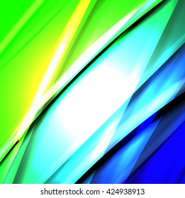 Abstract background created using colorful overlaid stripes. Vector illustration, can be used for presentations, graphic designs brochures, web design.