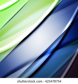 Abstract background created using colorful overlaid stripes. Vector illustration, can be used for presentations, graphic designs brochures, web design.