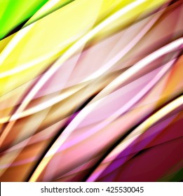 Abstract background created using colorful overlaid stripes. Vector illustration, can be used for presentations, graphic designs brochures, web design.