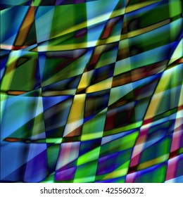 Abstract background created using colorful overlaid stripes. Vector illustration, can be used for presentations, graphic designs brochures, web design.