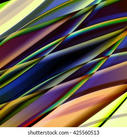 Abstract background created using colorful overlaid stripes. Vector illustration, can be used for presentations, graphic designs brochures, web design.