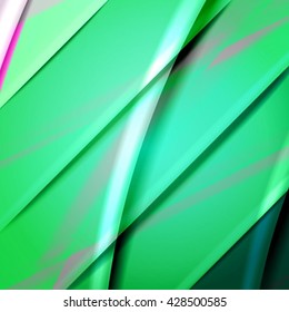 Abstract background created using colorful overlaid stripes. Vector illustration, can be used for presentations, graphic designs brochures, web design.