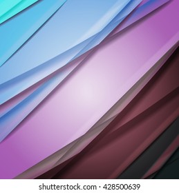 Abstract background created using colorful overlaid stripes. Vector illustration, can be used for presentations, graphic designs brochures, web design.