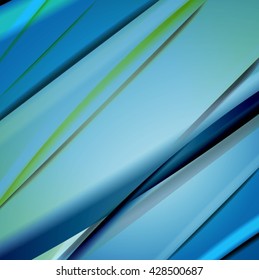 Abstract background created using colorful overlaid stripes. Vector illustration, can be used for presentations, graphic designs brochures, web design.