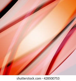 Abstract background created using colorful overlaid stripes. Vector illustration, can be used for presentations, graphic designs brochures, web design.