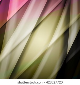 Abstract background created using colorful overlaid stripes. Vector illustration, can be used for presentations, graphic designs brochures, web design.