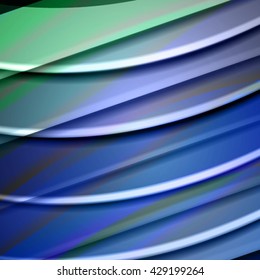 Abstract background created using colorful overlaid stripes. Vector illustration, can be used for presentations, graphic designs brochures, web design.