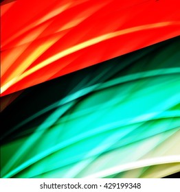 Abstract background created using colorful overlaid stripes. Vector illustration, can be used for presentations, graphic designs brochures, web design.