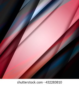 Abstract background created using colorful overlaid stripes. Vector illustration, can be used for presentations, graphic designs brochures, web design.