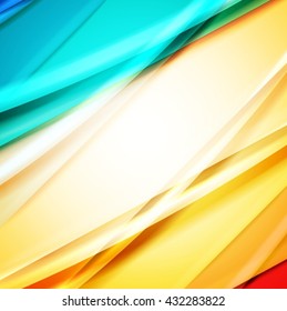 Abstract background created using colorful overlaid stripes. Vector illustration, can be used for presentations, graphic designs brochures, web design.