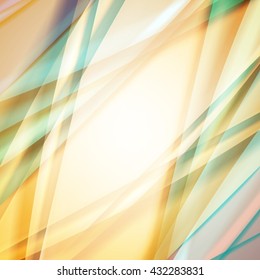 Abstract background created using colorful overlaid stripes. Vector illustration, can be used for presentations, graphic designs brochures, web design.