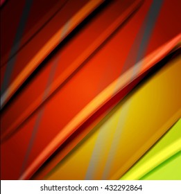 Abstract background created using colorful overlaid stripes. Vector illustration, can be used for presentations, graphic designs brochures, web design.