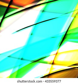 Abstract background created using colorful overlaid stripes. Vector illustration, can be used for presentations, graphic designs brochures, web design.