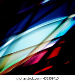 Abstract background created using colorful overlaid stripes. Vector illustration, can be used for presentations, graphic designs brochures, web design.