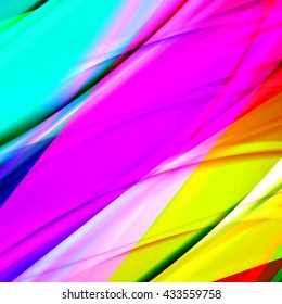 Abstract background created using colorful overlaid stripes. Vector illustration, can be used for presentations, graphic designs brochures, web design.