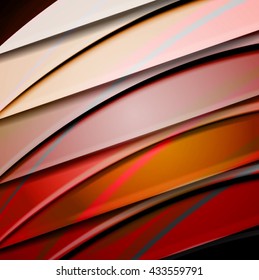 Abstract background created using colorful overlaid stripes. Vector illustration, can be used for presentations, graphic designs brochures, web design.