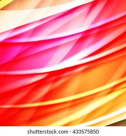 Abstract background created using colorful overlaid stripes. Vector illustration, can be used for presentations, graphic designs brochures, web design.