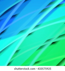 Abstract background created using colorful overlaid stripes. Vector illustration, can be used for presentations, graphic designs brochures, web design.
