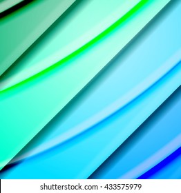 Abstract background created using colorful overlaid stripes. Vector illustration, can be used for presentations, graphic designs brochures, web design.