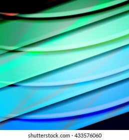 Abstract background created using colorful overlaid stripes. Vector illustration, can be used for presentations, graphic designs brochures, web design.