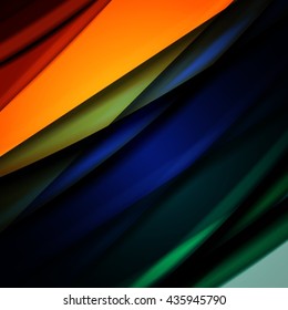 Abstract background created using colorful overlaid stripes. Vector illustration, can be used for presentations, graphic designs brochures, web design.