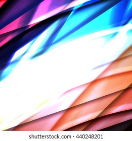Abstract background created using colorful overlaid stripes. Vector illustration, can be used for presentations, graphic designs brochures, web design.