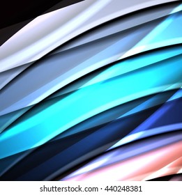 Abstract background created using colorful overlaid stripes. Vector illustration, can be used for presentations, graphic designs brochures, web design.