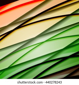 Abstract background created using colorful overlaid stripes. Vector illustration, can be used for presentations, graphic designs brochures, web design.