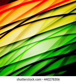 Abstract background created using colorful overlaid stripes. Vector illustration, can be used for presentations, graphic designs brochures, web design.
