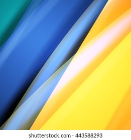 Abstract background created using colorful overlaid stripes. Vector illustration, can be used for presentations, graphic designs brochures, web design.