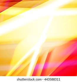 Abstract background created using colorful overlaid stripes. Vector illustration, can be used for presentations, graphic designs brochures, web design.