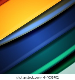 Abstract background created using colorful overlaid stripes. Vector illustration, can be used for presentations, graphic designs brochures, web design.