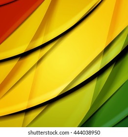 Abstract background created using colorful overlaid stripes. Vector illustration, can be used for presentations, graphic designs brochures, web design.