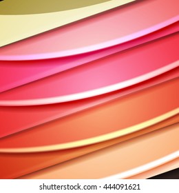 Abstract background created using colorful overlaid stripes. Vector illustration, can be used for presentations, graphic designs brochures, web design.